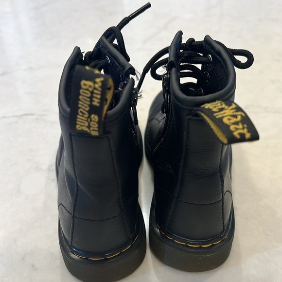 Dr. Martens 1460 J Black Leather Lace Up Boots sz 11 - Picture 3 of 10